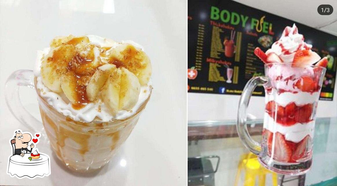 Body Fuel serves a selection of sweet dishes