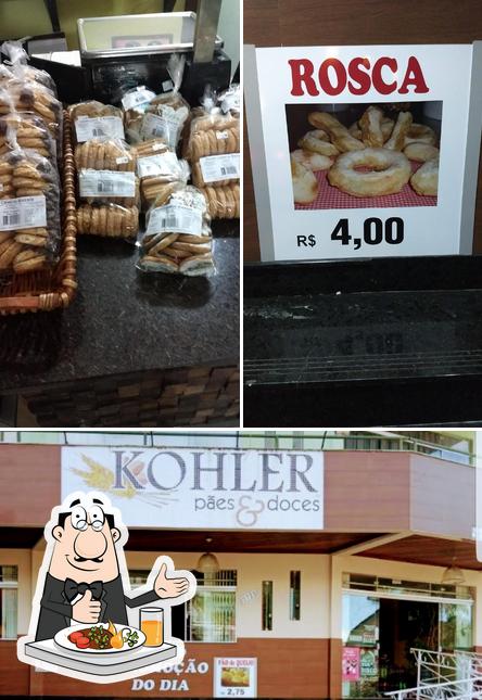 Entre diferentes coisas, comida e exterior podem ser encontrados no Kohler Pães & Doces