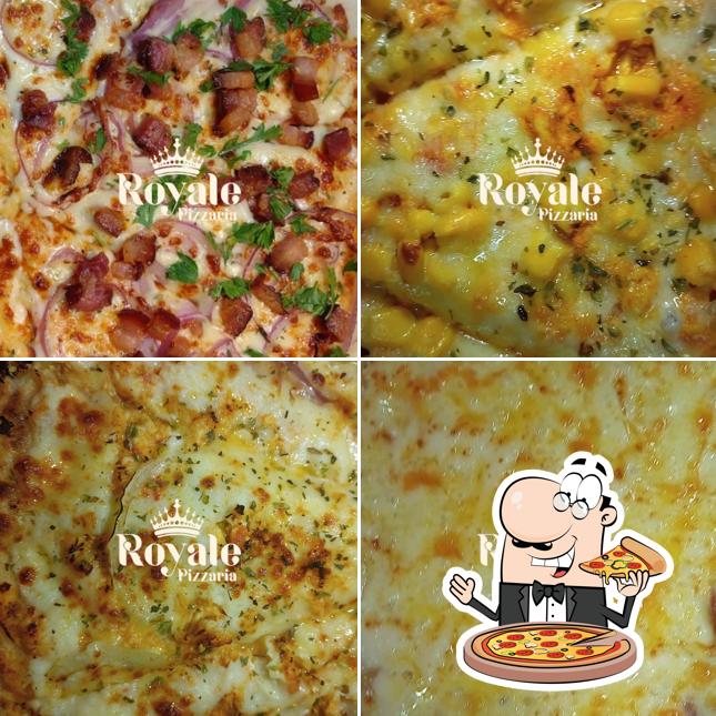 Consiga pizza no Royale Pizzaria