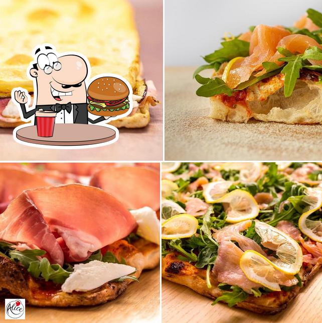 Ordina un hamburger a Alice Pizza Magliana