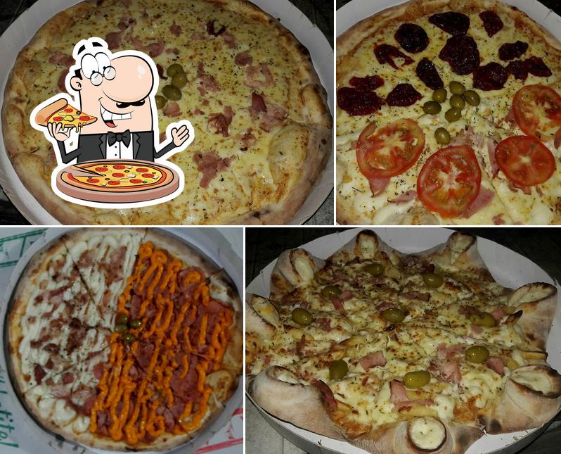 Consiga diferentes variedades de pizza