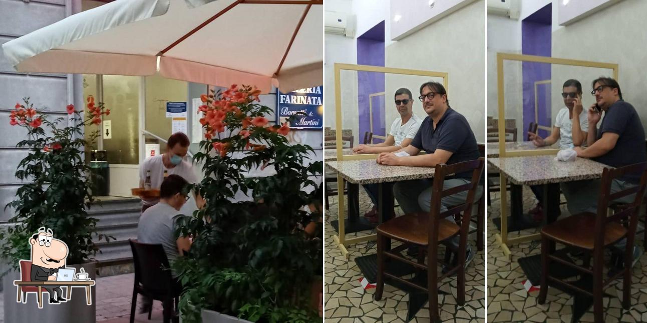 Gli interni di Borsatti & Martini...pizzeria farinata