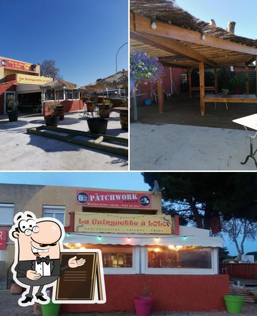 L'extérieur de Restaurant Snack Le Patchwork dit la Guinguette à Lolo