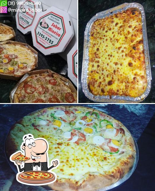 Escolha pizza no Sabor Mineiro