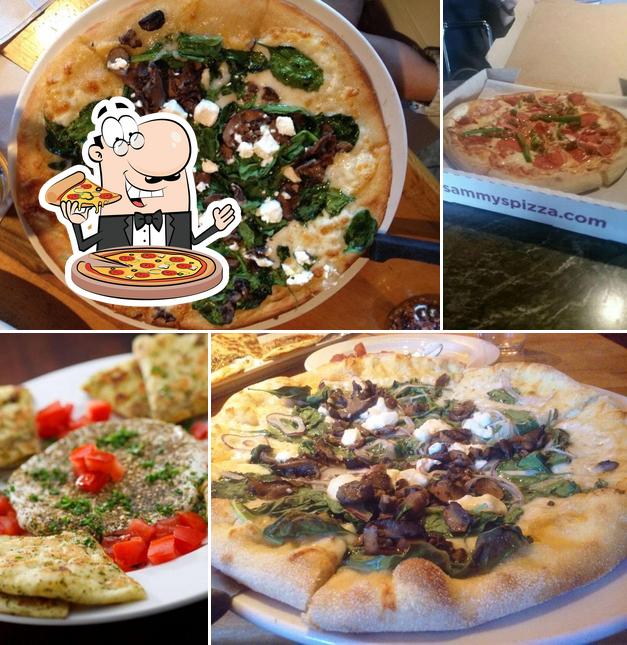 Get pizza at Sammy's Woodfired Pizza