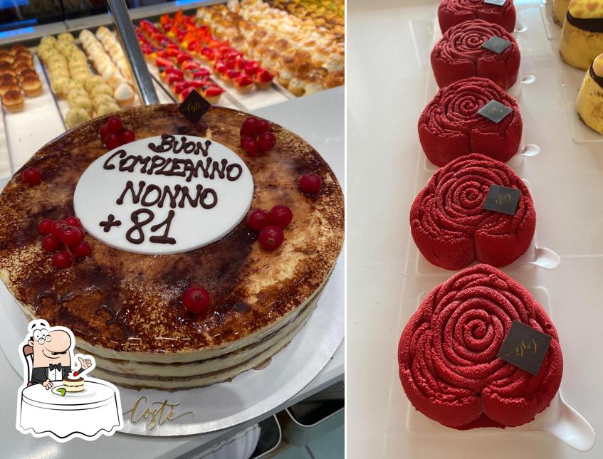 Costè Pasticceria - Caffetteria serve un'ampia selezione di dessert