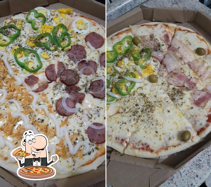 No Pizzaria Flor de Lis, você pode provar pizza