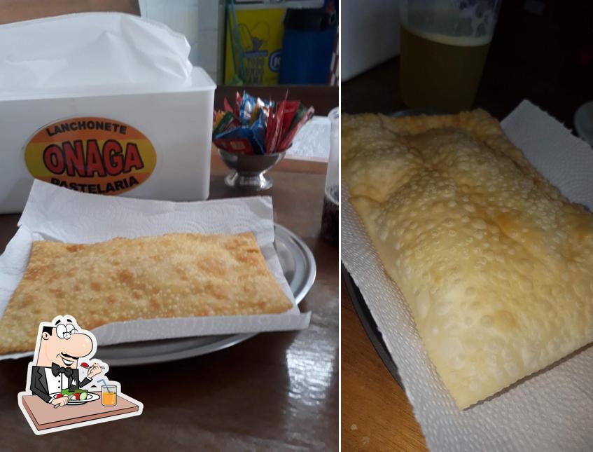 Comida em Lanchonete e Pastelaria Onaga