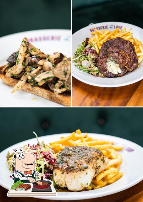 Try out meat meals at Brasserie Loup