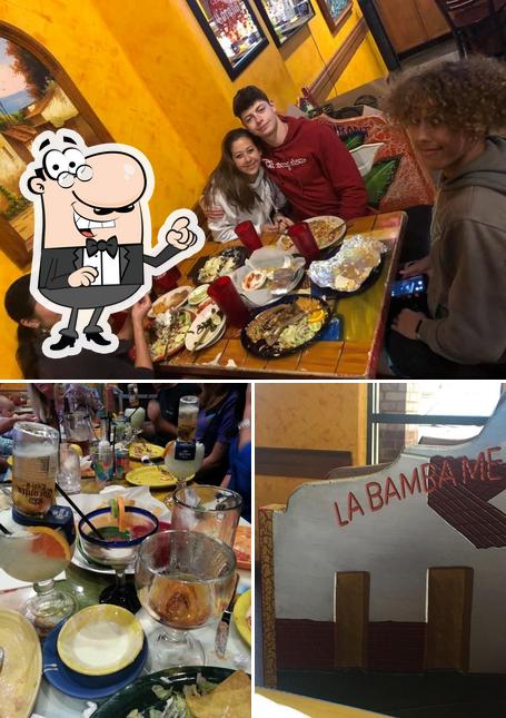 The picture of interior and food at LaBamba