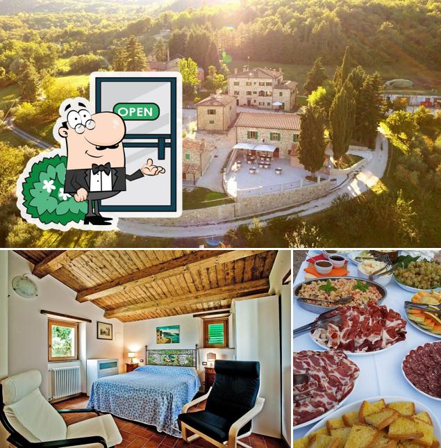 Puoi goderti l'aria fresca da seduto all'esterno di Agriturismo Terra di Michelangelo