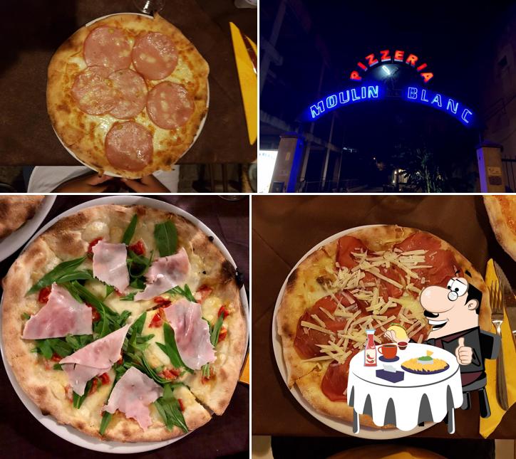 Prova un hamburger a Moulin Blanc Pizzeria