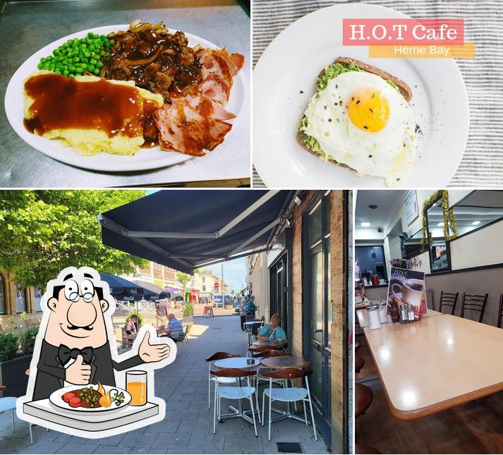 Among various things one can find food and interior at H.O.T Cafe