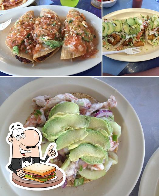 Pick a sandwich at Mariscos 4 Vientos