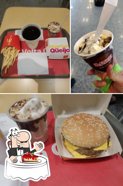 McDonald's serve uma variedade de pratos doces