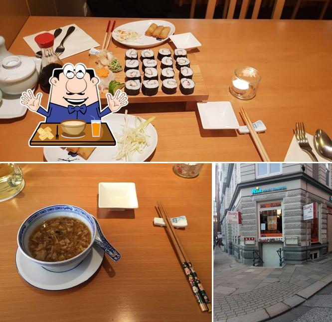 Estas son las fotos que hay de comida y exterior en Sushi und Mehr
