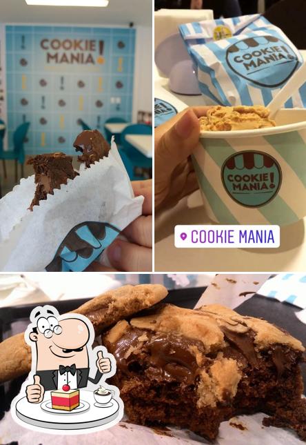 Cookie Mania! serve uma variedade de pratos doces