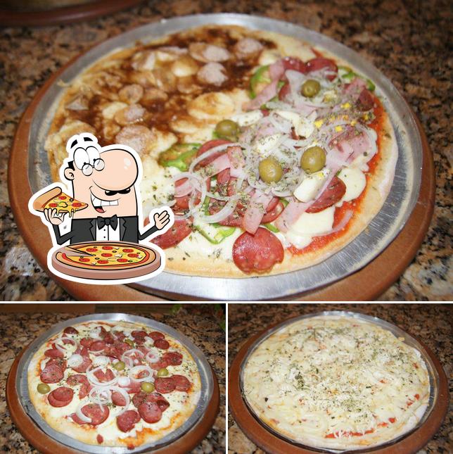 Experimente pizza no Choperia Café Dos Estados