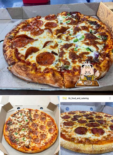 Order pizza at TLC Food & Catering