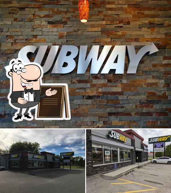 La parte exterior de Subway