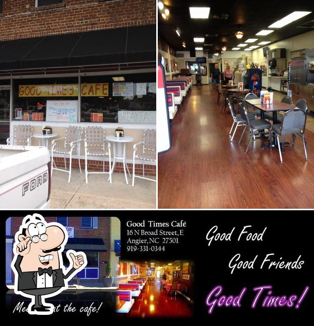 The interior of Good Times Cafe
