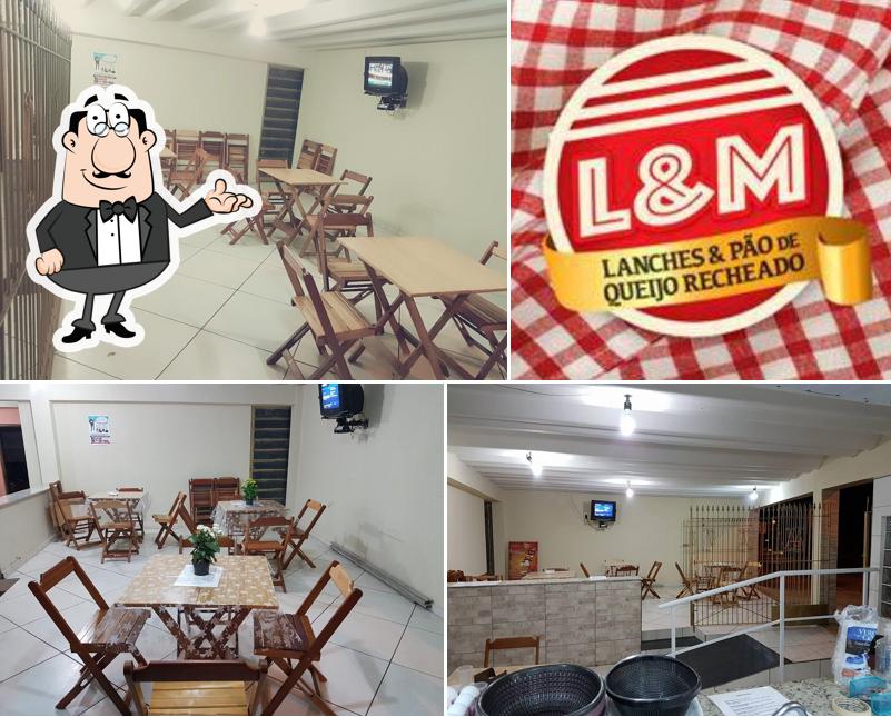 O interior do L&M Lanches Bauru