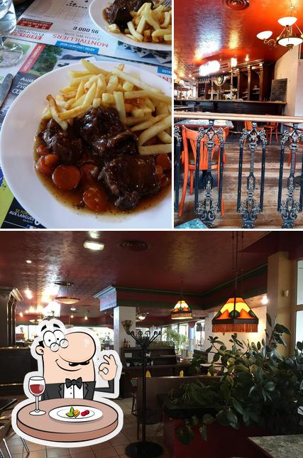 The picture of food and bar counter at Brasserie de l'Estuaire