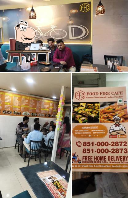 The interior of Food Fire Cafe