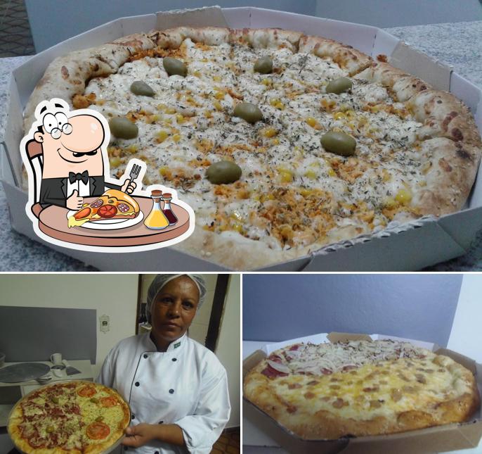 Experimente pizza no Bella's Pizzas Pizzaria