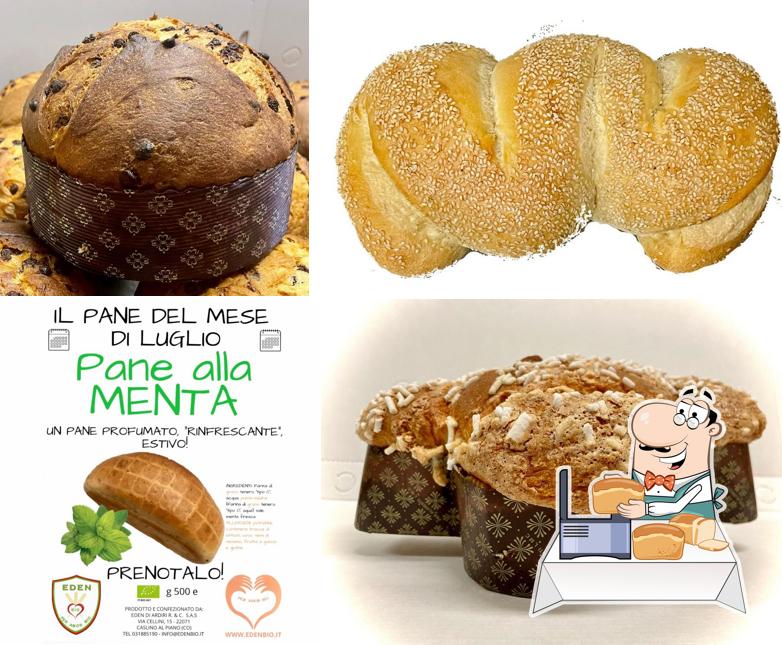 Pane all'aglio al Eden Panificio Bio