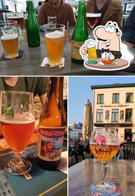 Vous pouvez prendre un verre de bière blonde ou brune