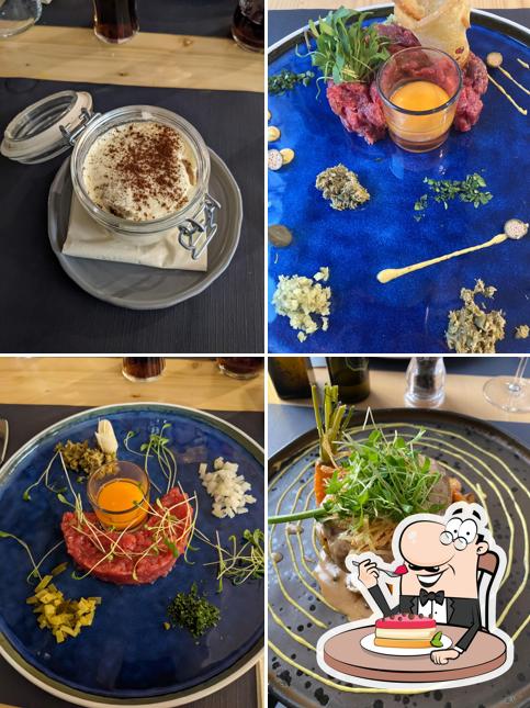 Les Arsenaux Restaurant Pizzeria serve un'ampia selezione di dolci