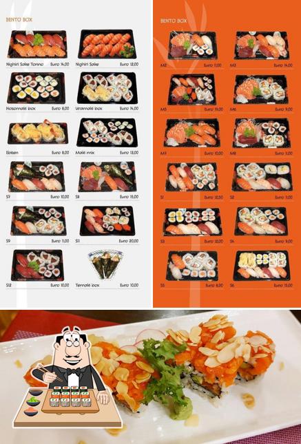 Ordina le diverse opzioni di sushi