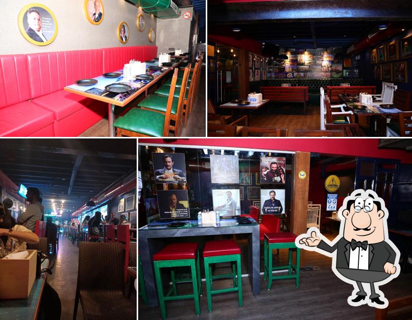 The interior of Bulls & Bears Restaurant & Bar