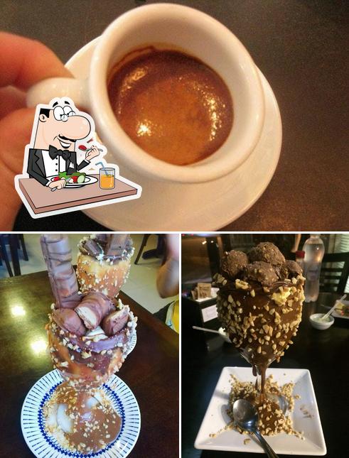 A ilustração do Cafe E Confeitaria Santo Bulle’s comida e bebida