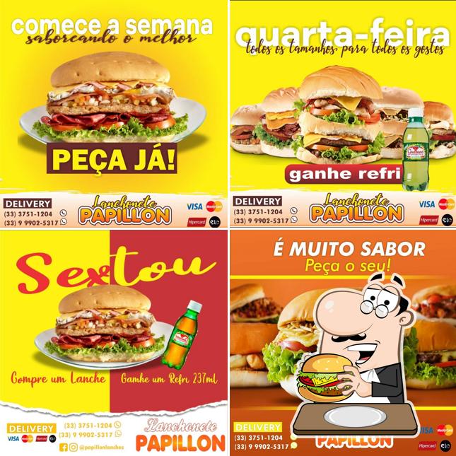 Hambúrguer em Papyllon Lanches