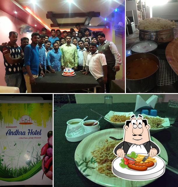 Food at Andhra Hotel