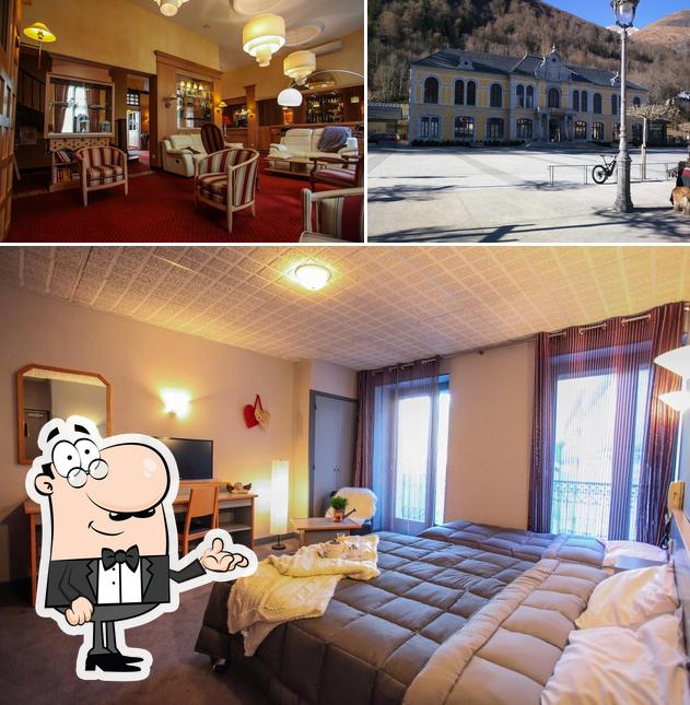 Voici l’image représentant la intérieur et extérieur sur Astérides-Sacca Hôtel Cauterets