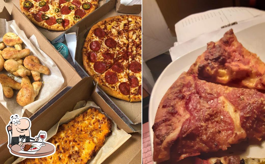 Try out meat dishes at Domino's Pizza