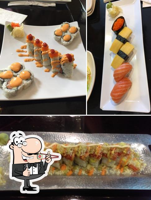 Sushi rolls are served at MIYA