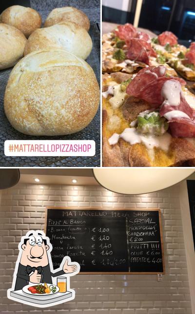 Mattarello Pizza Shop si caratterizza per la cibo e lavagna