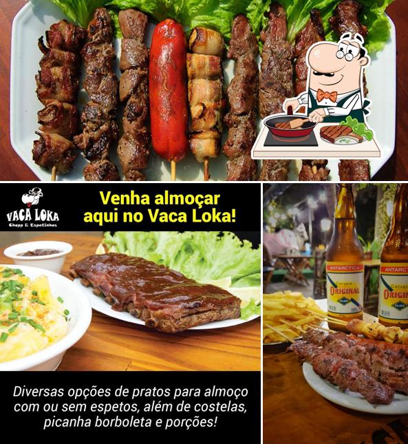 Experimente pratos de carne no Espetinho Vaca Loka Aclimação