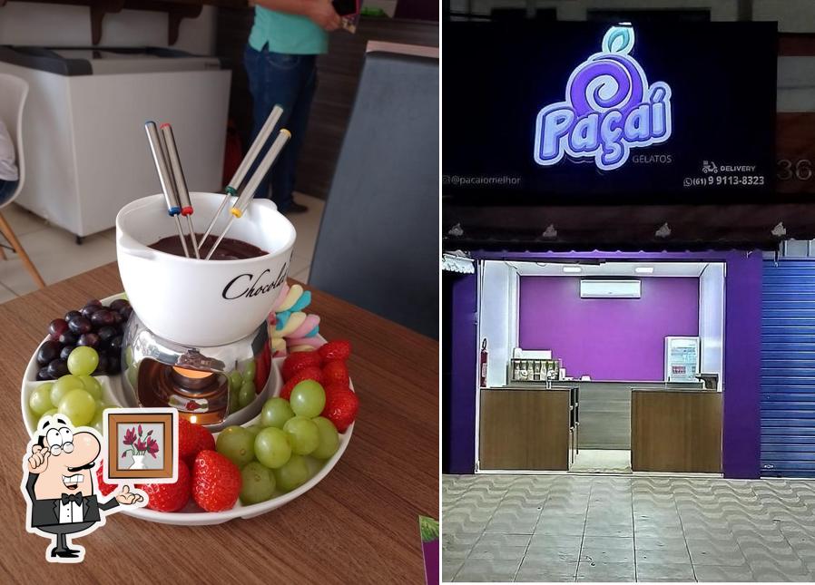 O interior do Paçaí Gelatos - Sorveteria & Açaiteria - Planaltina - GO