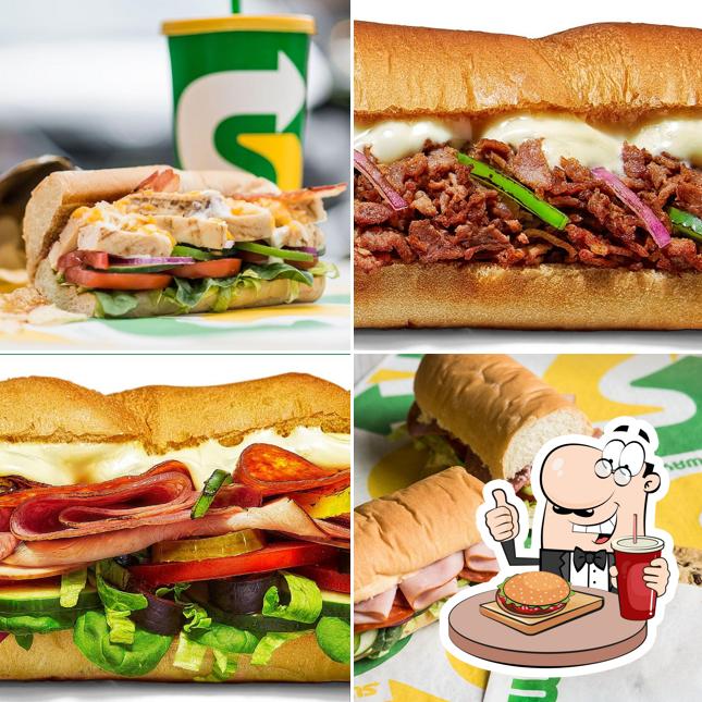 Order a burger at Subway