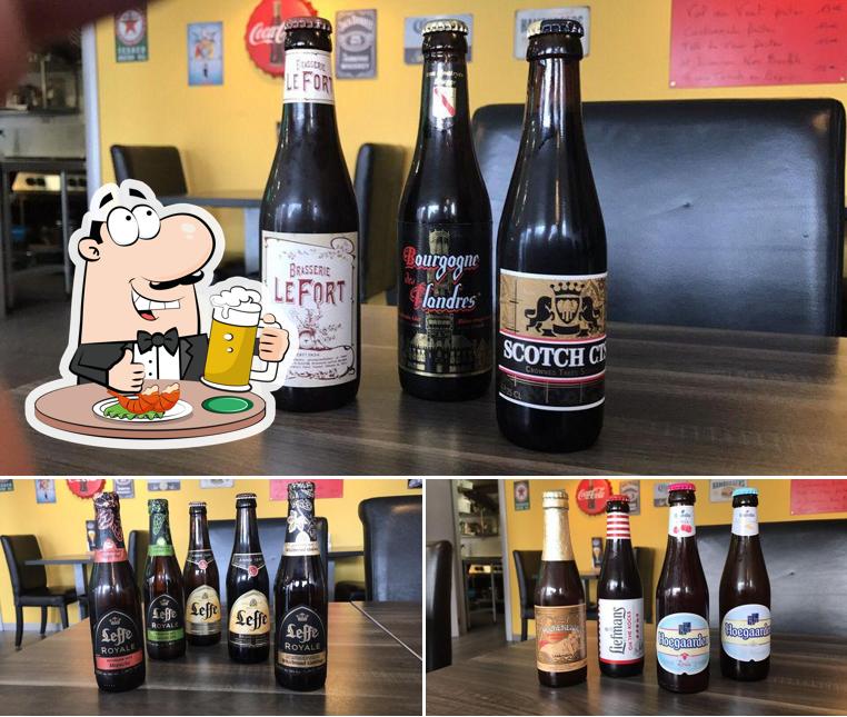 Vous pouvez prendre un verre de bière blonde ou brune