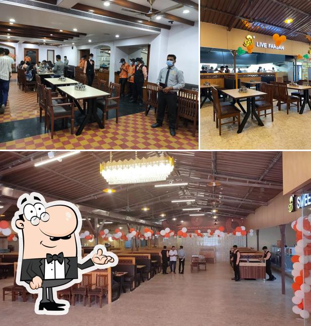 The interior of THAKAR’s JALARAM KATHIYAWADI HOTEL