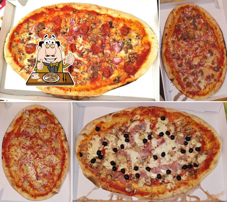 Prenez différents genres de pizzas