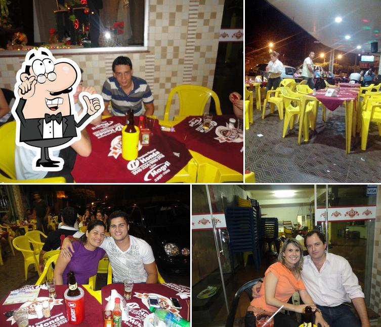 O interior do Dony Choperia & Churrascaria