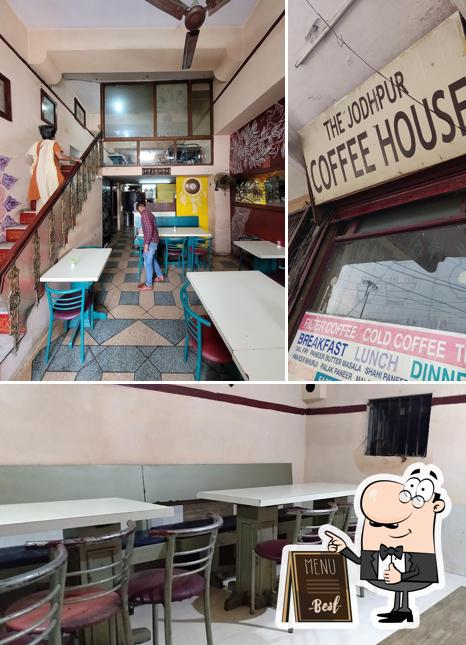 See this picture of Jodhpur Coffee House