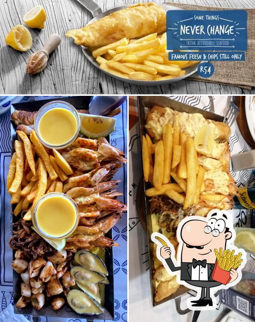 Dégustez des pommes frites à Ocean Basket Brits Mall